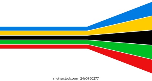 Colored Olympic Games rainbow lines flag symbol isolated