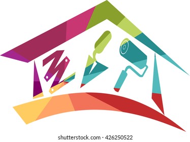 Colored original house icon