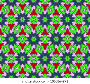 Colored ornament geometric vector pattern. Vector illustration. ideal for creative and decorative projects.