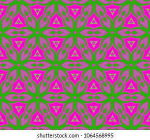 Colored ornament geometric vector pattern. Vector illustration. ideal for creative and decorative projects.