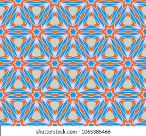 Colored ornament geometric vector pattern. Vector illustration. ideal for creative and decorative projects.