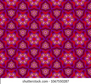 Colored ornament geometric vector pattern. Vector illustration. ideal for creative and decorative projects.