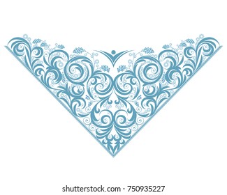 Colored ornament in the shape of panties