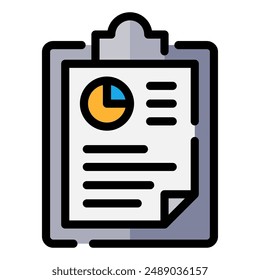 colored outline icon  for investment, finance, business, financial, success, growth, money, economy, profit, graph