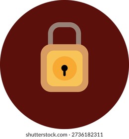 Colored padlock, Privacy, private, password, lock icon with a keyhole icon