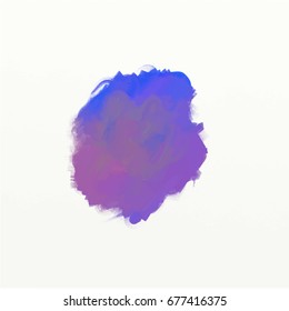 colored paint smeared. abstract spot. white background. grunge texture. vector illustration