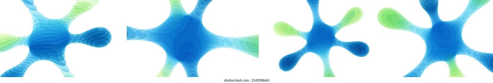 Las manchas de pintura coloreadas sobre un fondo blanco. Antecedentes abstractos. Plantilla para carteles, volantes, banner o portada de libros. Ilustración vectorial 3d con efecto dinámico.  