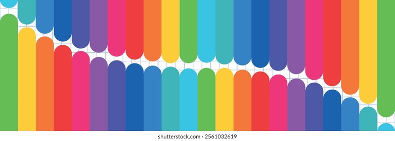 colored paints in wave style