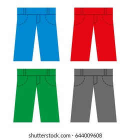 colored Pants jeans icon
