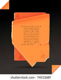 Colored paper banner- orange