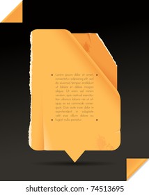 Colored paper banner -yellow