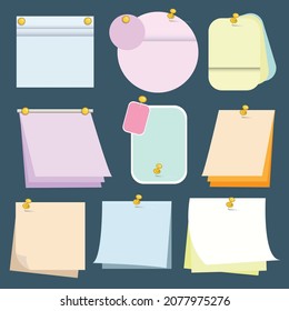 Colored paper with gold pins