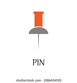 colored paper pin icon. Element of web icon for mobile concept and web apps. Detailed colored paper pin icon can be used for web and mobile. Premium icon on white background