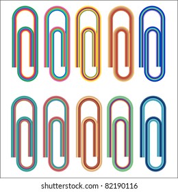 colored paper-clips
