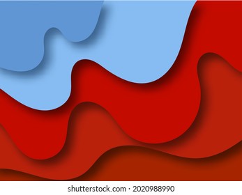 Colored Papercut. Abstract colorful background. Template for advertising, presentation