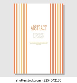 Colored parallel lines. The idea for the design of title pages, covers, books, brochures, leaflets, posters, booklets. Template for interior and decoration ideas. Simple style