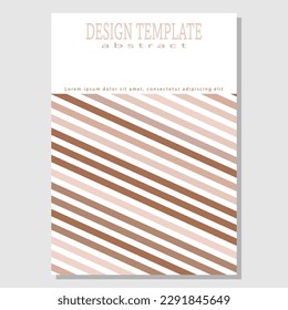 Colored parallel lines. The idea for the design of title pages, covers, books, brochures, leaflets, posters, booklets. Template for interior and decoration ideas. Simple style