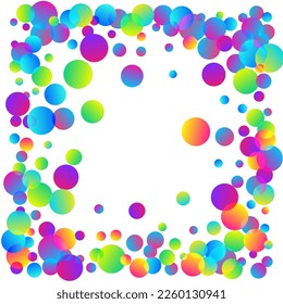 Colored party confetti scatter vector background. Rainbow round particles christmas vector. Surprise burst flying confetti. Holiday celebration decor illustration. New Year design.