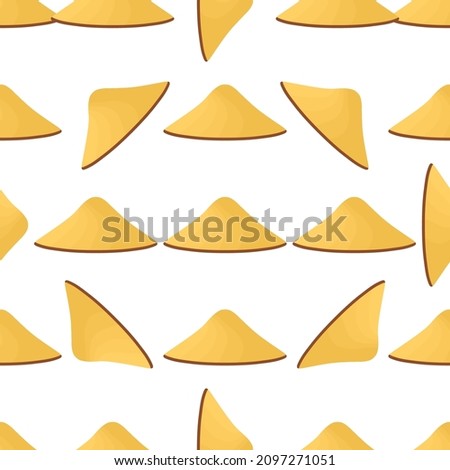 Colored pattern asian conical hats, beautiful caps in white background. Caps pattern consisting of collection asian conical hats for wearing. Pattern of design hats, asian conical caps for weather.