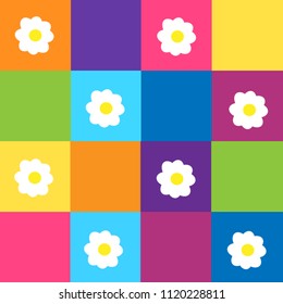 Colored pattern from flowers.l