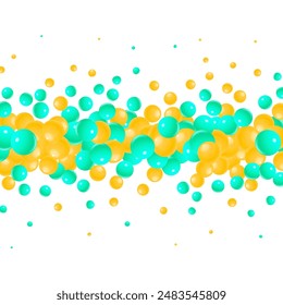 Colored pearls. Abstract vector background.