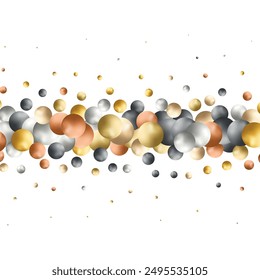 Colored pearls. Abstract vector background.