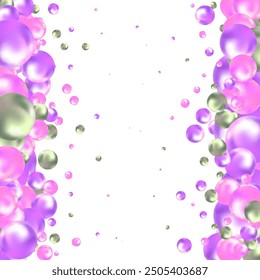 Colored pearls. Abstract vector background. Color balls.