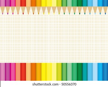 Farbiger Stift und Tuch