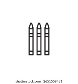 colored pencil icon illustration element design