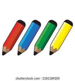Colored Pencil icon vector illustration