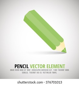 Colored Pencil - Vector Icon Element - Material Design