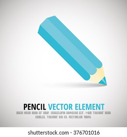 Colored Pencil - Vector Icon Element - Material Design