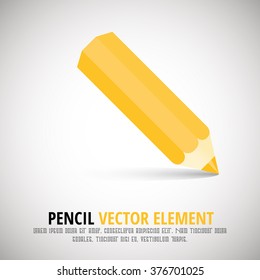 Colored Pencil - Vector Icon Element - Material Design
