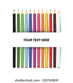 Colored pencil vector illustration