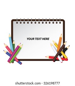 Colored pencil vector illustration