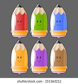 colored pencils