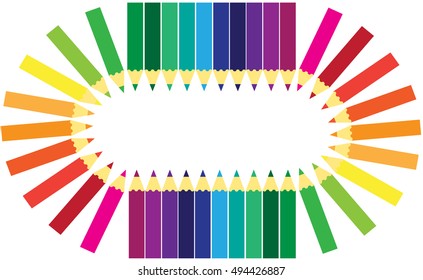 Colored pencils background