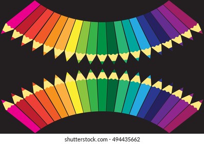 Colored pencils background