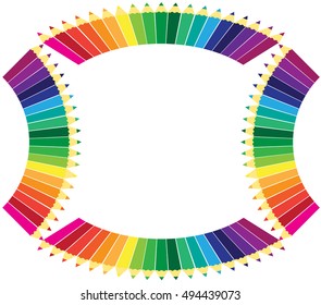 Colored pencils background