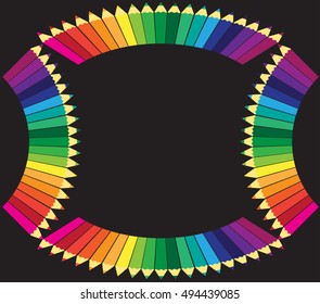 Colored pencils background