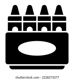 Lápices de colores, lápices de colores, Conceptos modernos de diseño plano, concepto de ilustración vectorial de calidad premium. Símbolo vector.