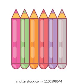 colored pencils design