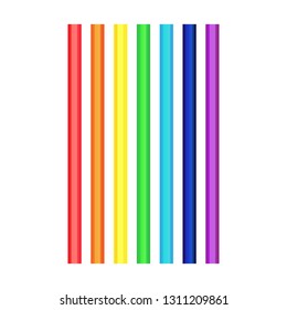 Colored pencils for drawing are not sharpened .