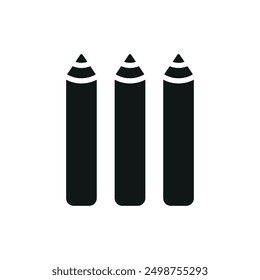 Plantillas de diseño de Vector de iconos de lápices de colores concepto simple y moderno