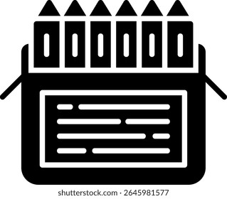 Lápices de colores Nuevo diseño creativo de iconos vectoriales
