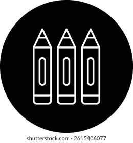 Colored pencils vector icon. Can be used for printing, mobile and web applications.