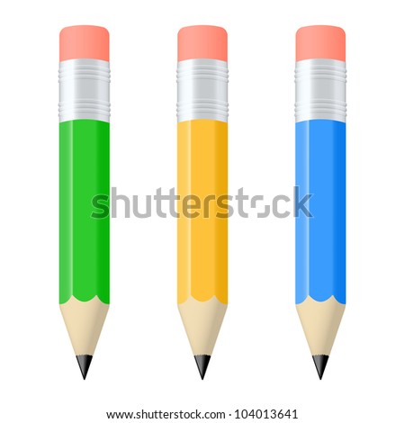 Colored pencils. Vector illustration