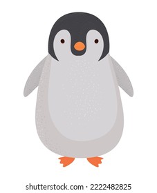 colored penguin design over white