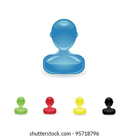 Colored people icon.
