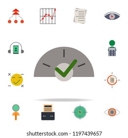 colored performance indicators icon. marketing icons universal set for web and mobile
